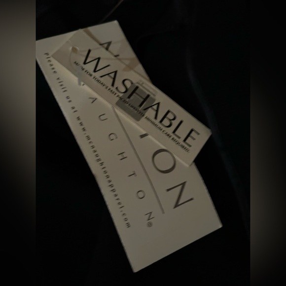 Norton McNaughton NWT Maggngcm Tuxedo Black Straight Wide Leg Sz 16.Machine Wash - Picture 8 of 14